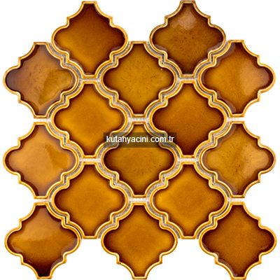 106-Porselen Şekilli Karo 10X10 bej   36.5x35 m2 8 adet